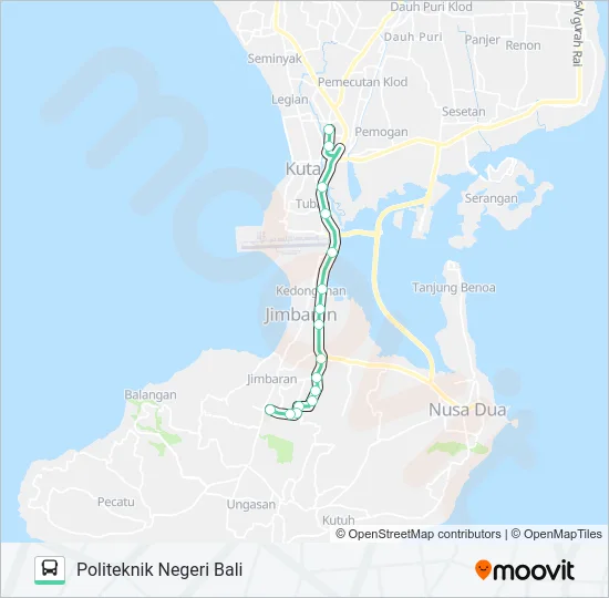 KOR. 5B Bus Line Map