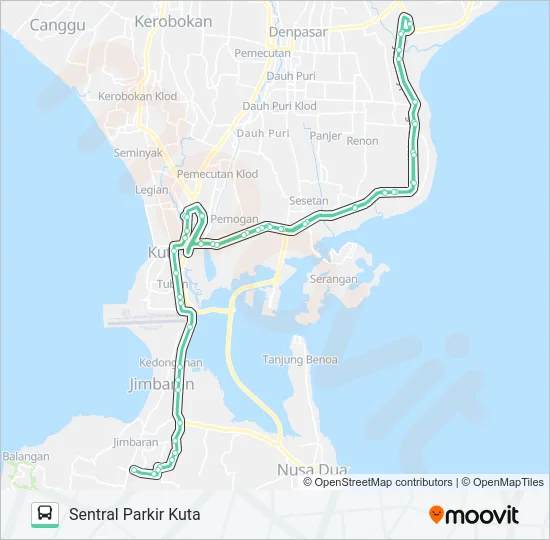 KOR. 5B Bus Line Map