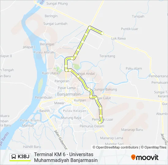 K3BJ Bus Line Map