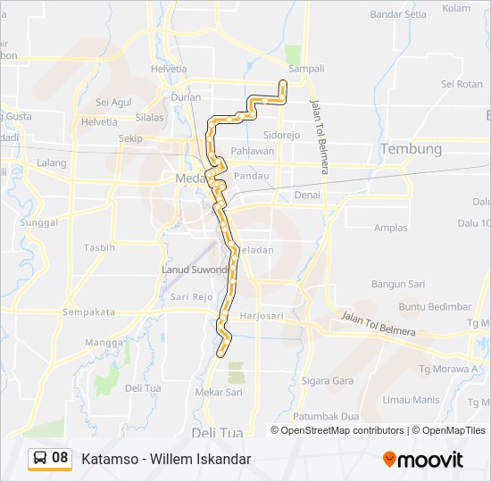 08 Bus Line Map