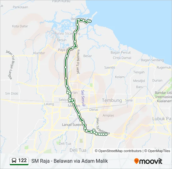 122 Bus Line Map