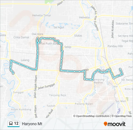 12 Bus Line Map