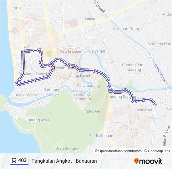 403 Bus Line Map