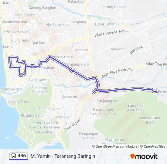 436 Bus Line Map