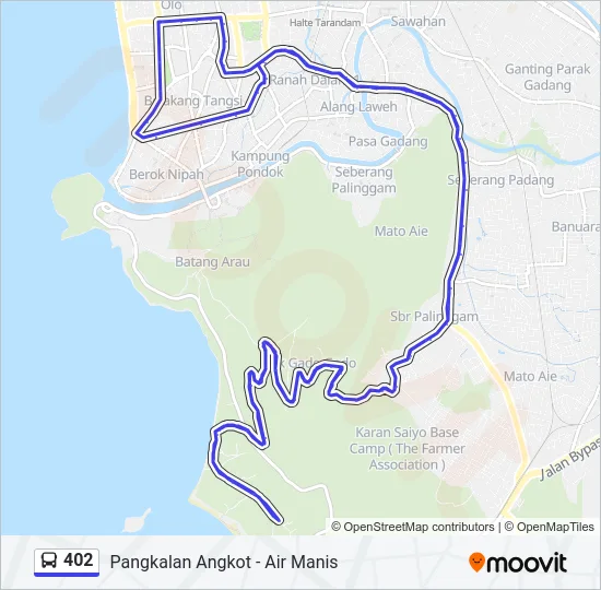 402 Bus Line Map