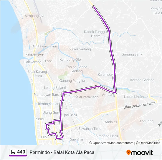 440 Bus Line Map