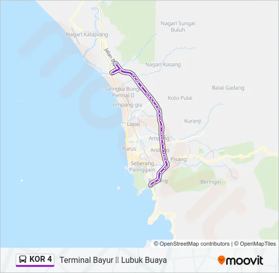 KOR 4 Bus Line Map