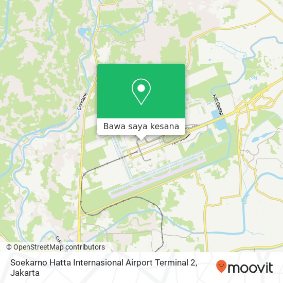 Peta Soekarno Hatta Internasional Airport Terminal 2