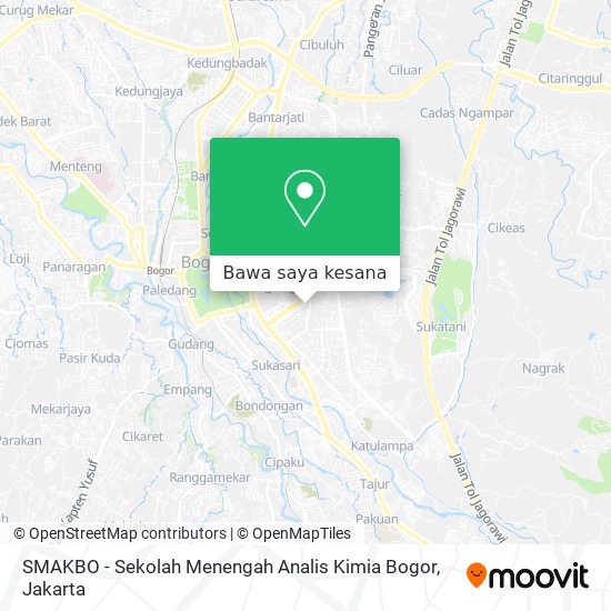 Peta SMAKBO - Sekolah Menengah Analis Kimia Bogor