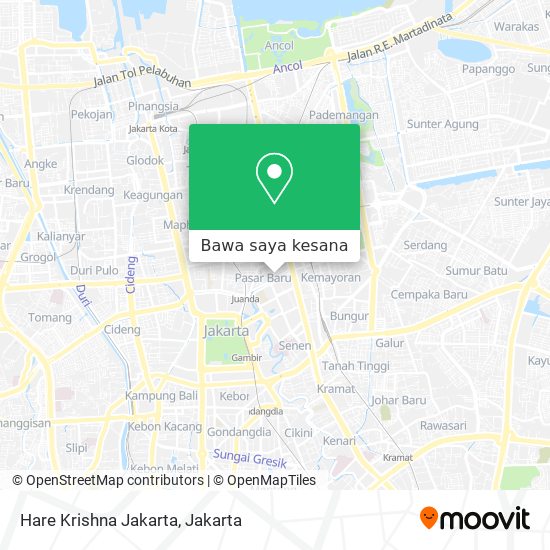 Peta Hare Krishna Jakarta