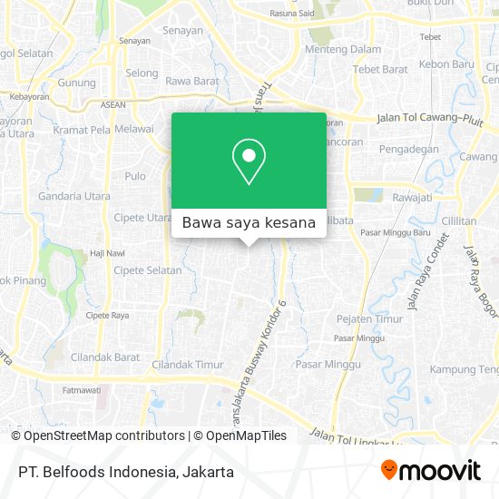 Peta PT. Belfoods Indonesia