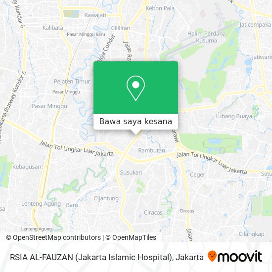 Peta RSIA AL-FAUZAN (Jakarta Islamic Hospital)