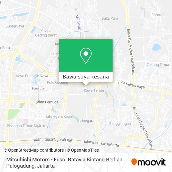 Peta Mitsubishi Motors - Fuso. Batavia Bintang Berlian Pulogadung