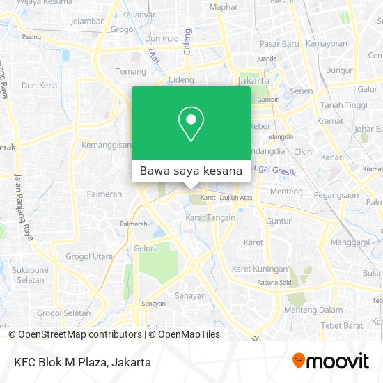 Peta KFC Blok M Plaza