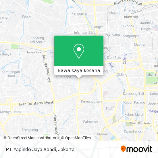 Peta PT. Yapindo Jaya Abadi