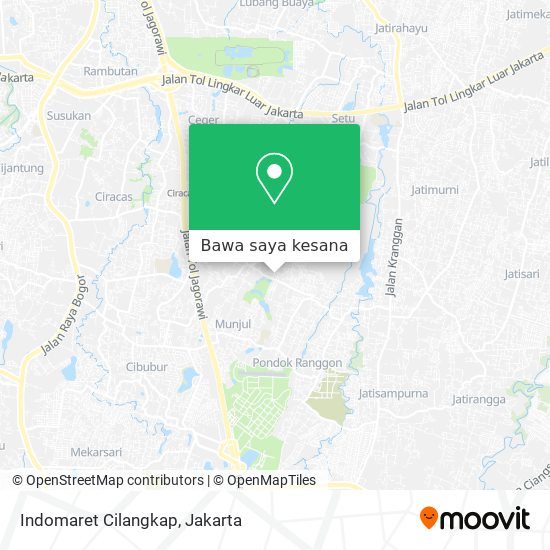 Peta Indomaret Cilangkap