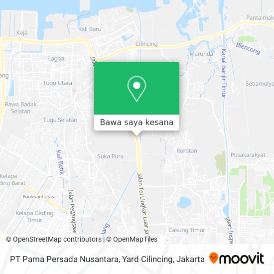 Peta PT Pama Persada Nusantara, Yard Cilincing