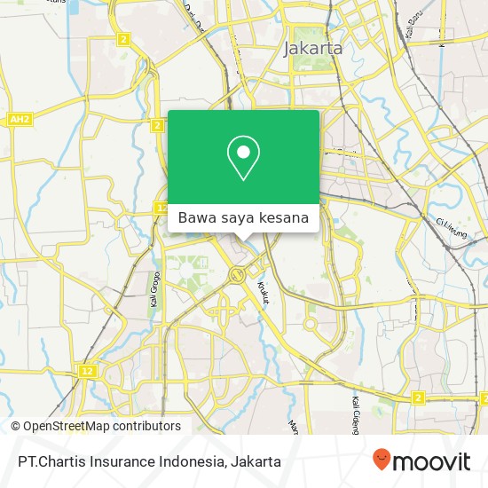 Peta PT.Chartis Insurance Indonesia