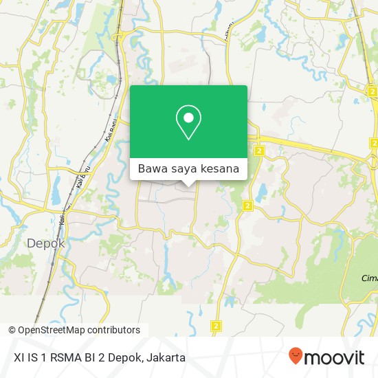 Peta XI IS 1 RSMA BI 2 Depok