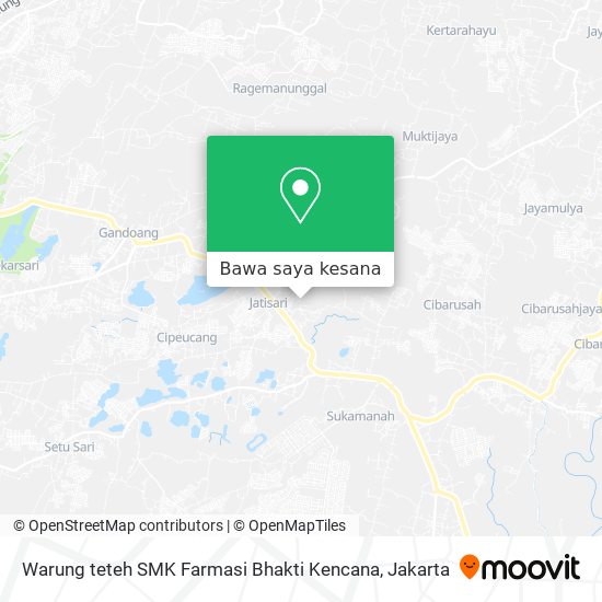 Peta Warung teteh SMK Farmasi Bhakti Kencana