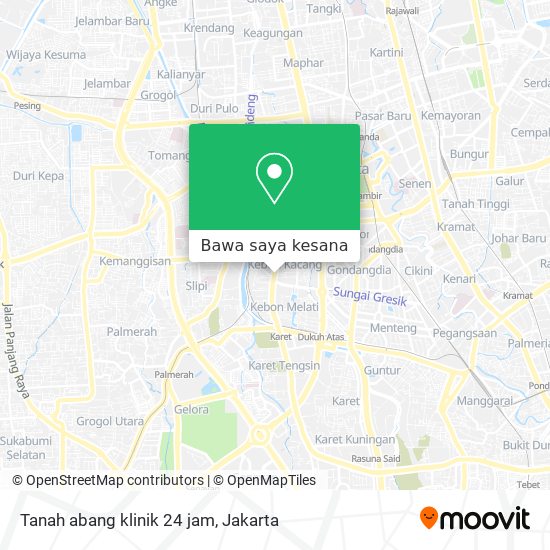 Peta Tanah abang klinik 24 jam