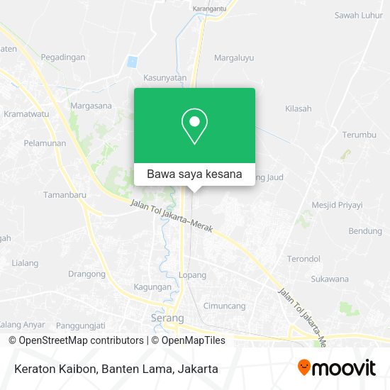 Peta Keraton Kaibon, Banten Lama