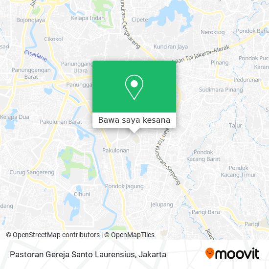 Peta Pastoran Gereja Santo Laurensius