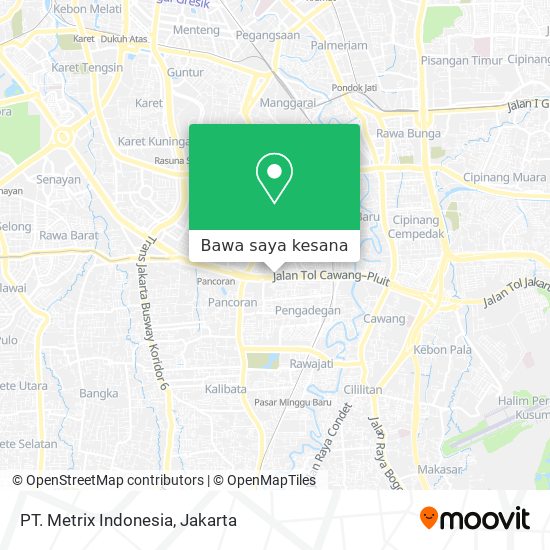 Peta PT. Metrix Indonesia