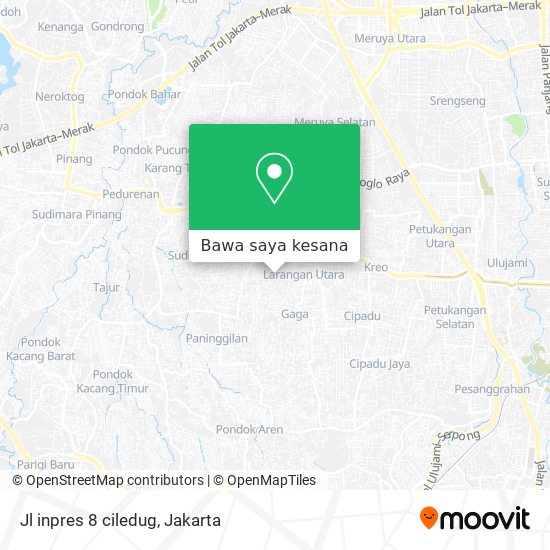 Peta Jl inpres 8 ciledug