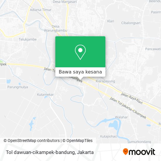 Peta Tol dawuan-cikampek-bandung
