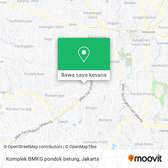 Peta Komplek BMKG pondok betung