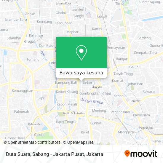 Peta Duta Suara, Sabang - Jakarta Pusat