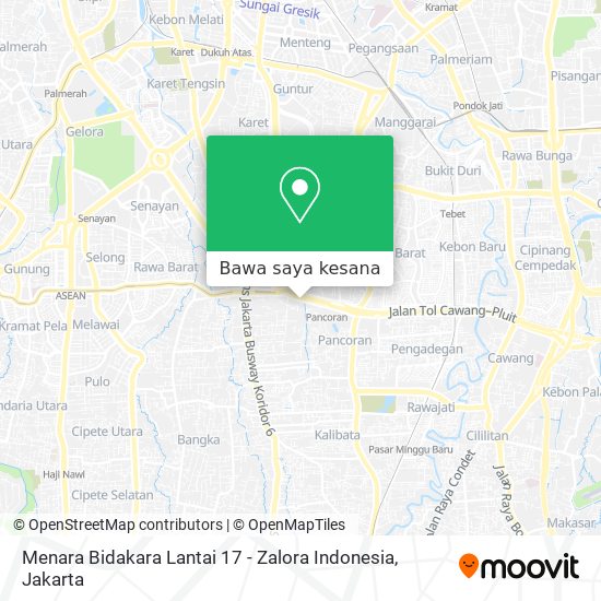 Peta Menara Bidakara Lantai 17 - Zalora Indonesia