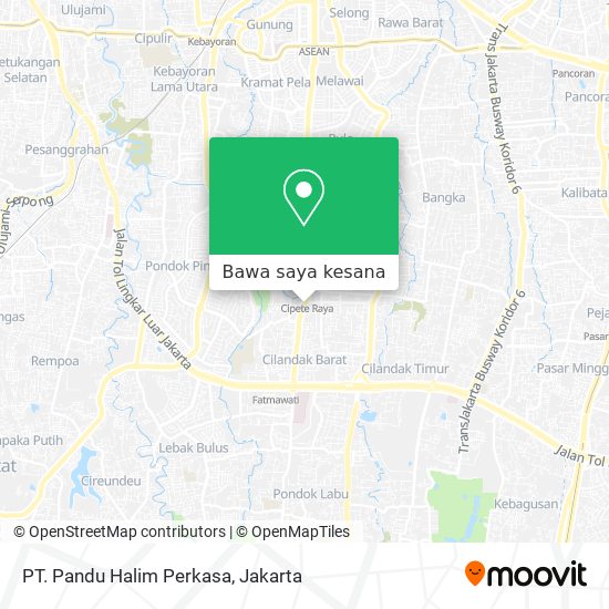 Peta PT. Pandu Halim Perkasa