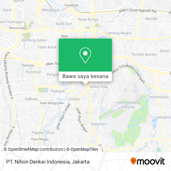 Peta PT. Nihon Denkei Indonesia