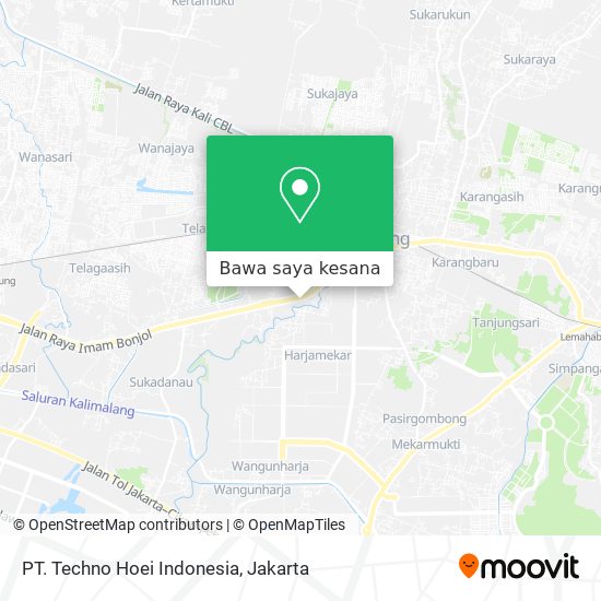 Peta PT. Techno Hoei Indonesia