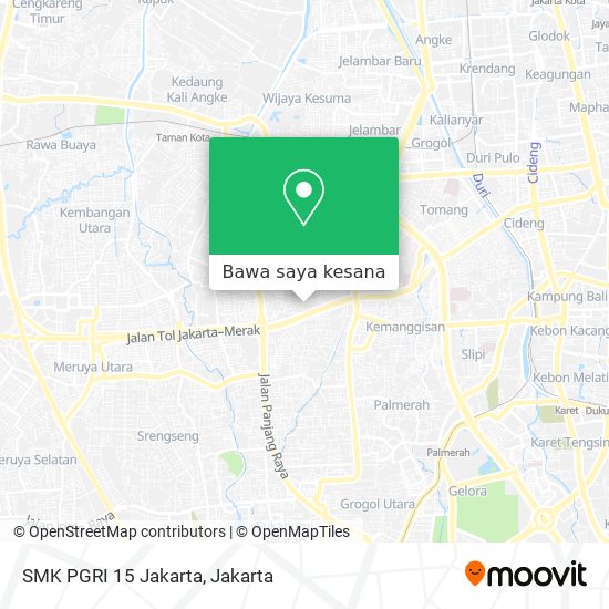Peta SMK PGRI 15 Jakarta
