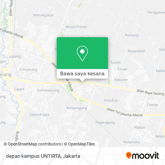 Peta depan kampus UNTIRTA