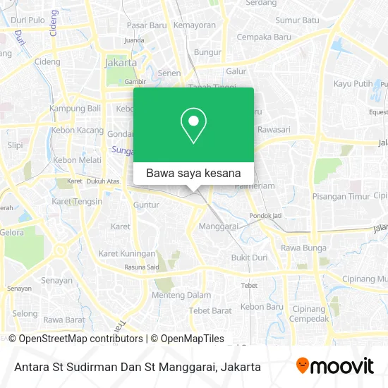 Peta Antara St Sudirman Dan St Manggarai