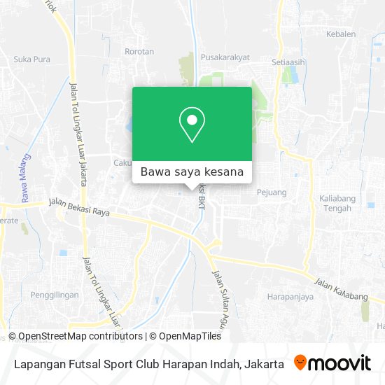 Peta Lapangan Futsal Sport Club Harapan Indah