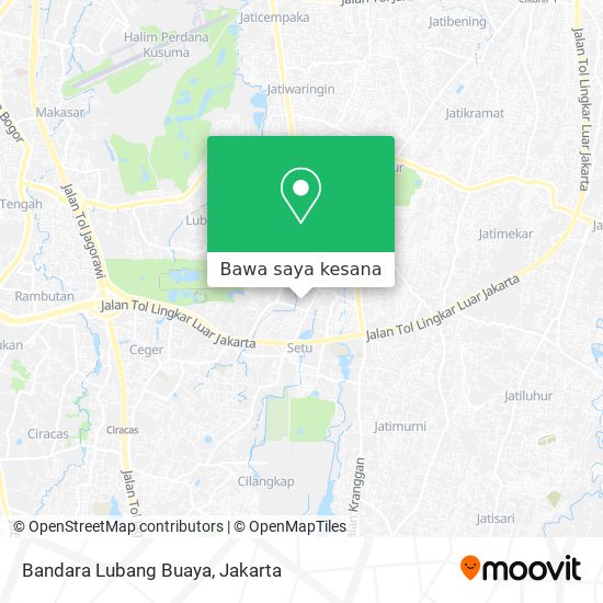 Peta Bandara Lubang Buaya