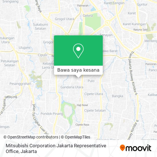 Peta Mitsubishi Corporation Jakarta Representative Office