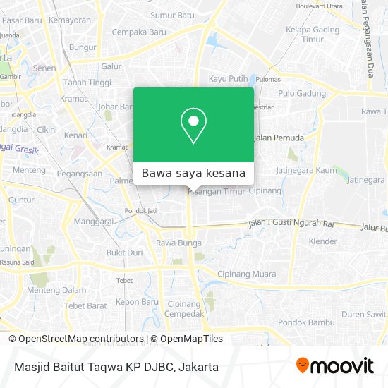 Peta Masjid Baitut Taqwa KP DJBC
