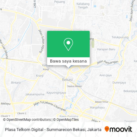 Peta Plasa Telkom Digital - Summarecon Bekasi