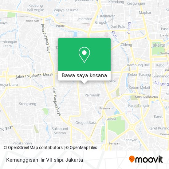Peta Kemanggisan ilir VII slipi