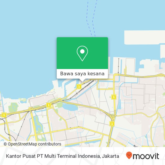 Peta Kantor Pusat PT Multi Terminal Indonesia