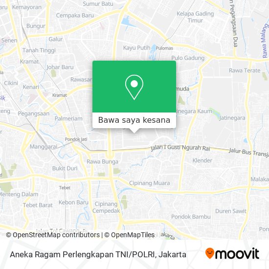 Peta Aneka Ragam Perlengkapan TNI / POLRI