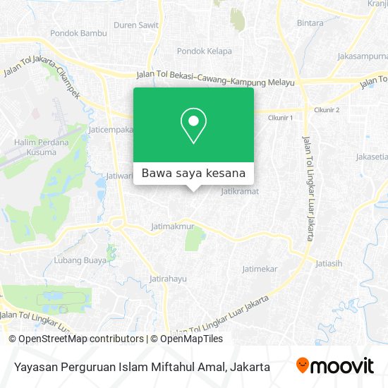 Peta Yayasan Perguruan Islam Miftahul Amal