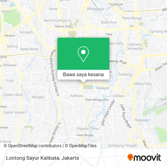 Peta Lontong Sayur Kalibata