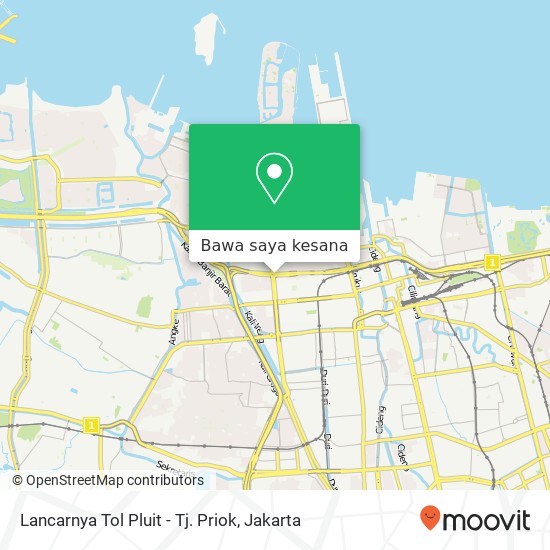 Peta Lancarnya Tol Pluit - Tj. Priok